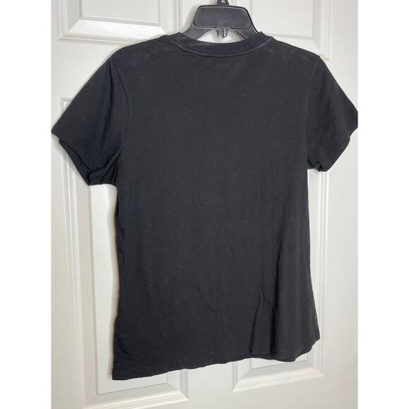 True Religion Black with Pink Graphic Logo Short Sleeve Tee XL - Picture 2 of 7